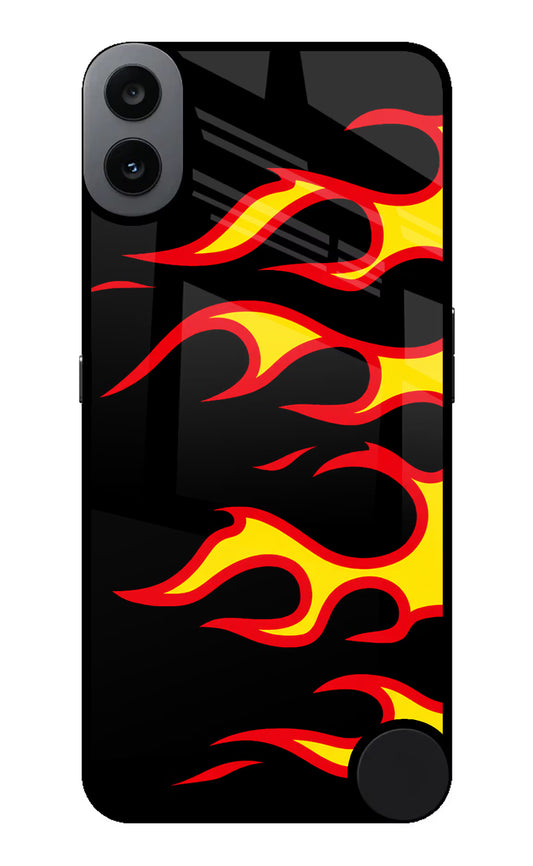 Side Sweep Flames CMF by Nothing Phone 1 Glass Case