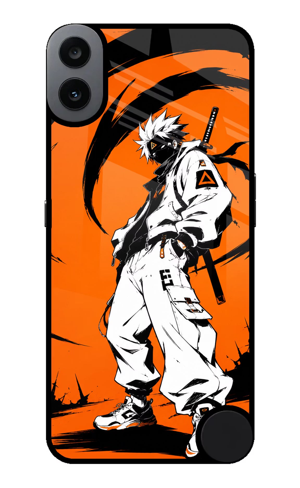 Street Samurai  CMF by Nothing Phone 1 Glass Case Back Cover by Casekaro
