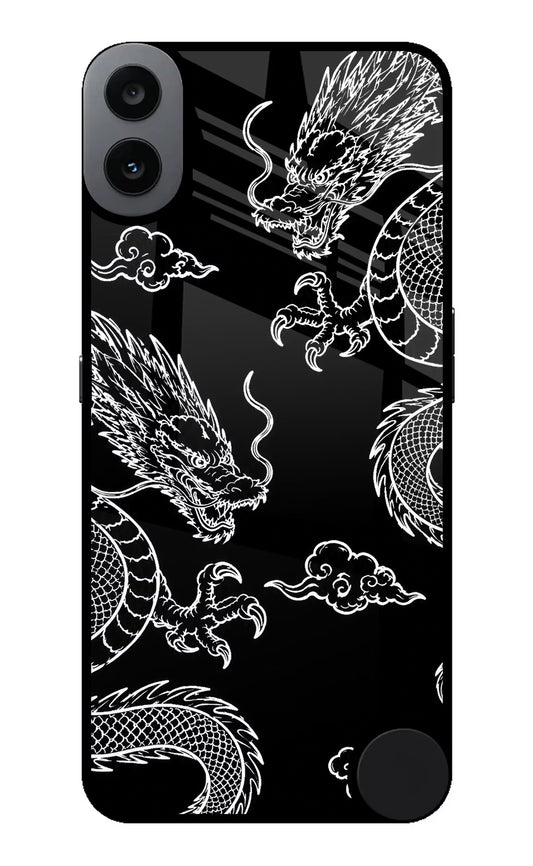 Twin Dragons CMF by Nothing Phone 1 Glass Case