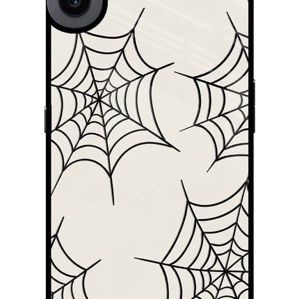 Spider Web CMF by Nothing Phone 1 Glass Case Back Cover by Casekaro