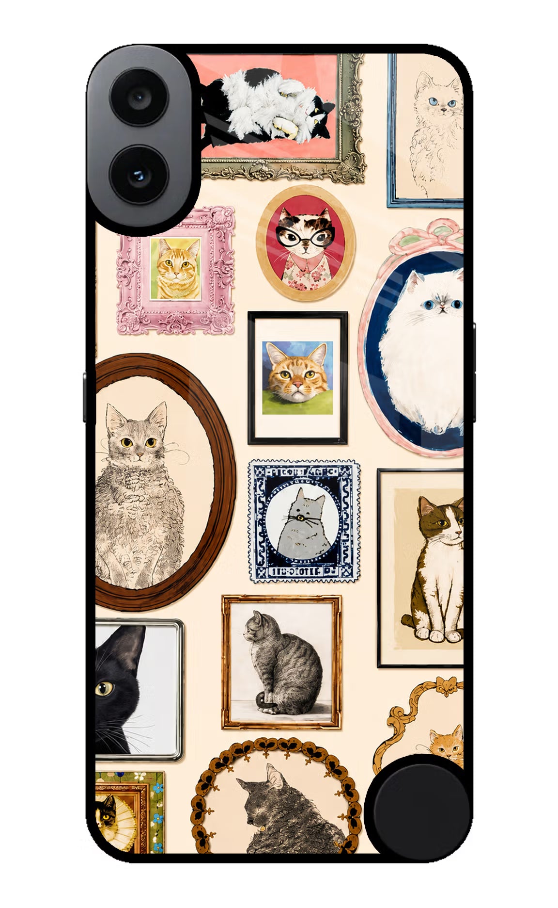 Mirror Cats CMF by Nothing Phone 1 Glass Case