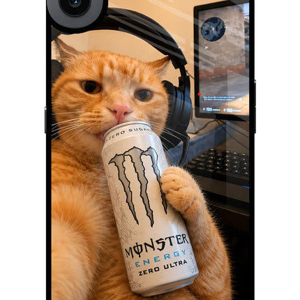 Gamer Cat Energy CMF by Nothing Phone 1 Glass Case