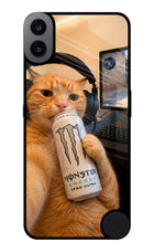 Gamer Cat Energy CMF by Nothing Phone 1 Glass Case
