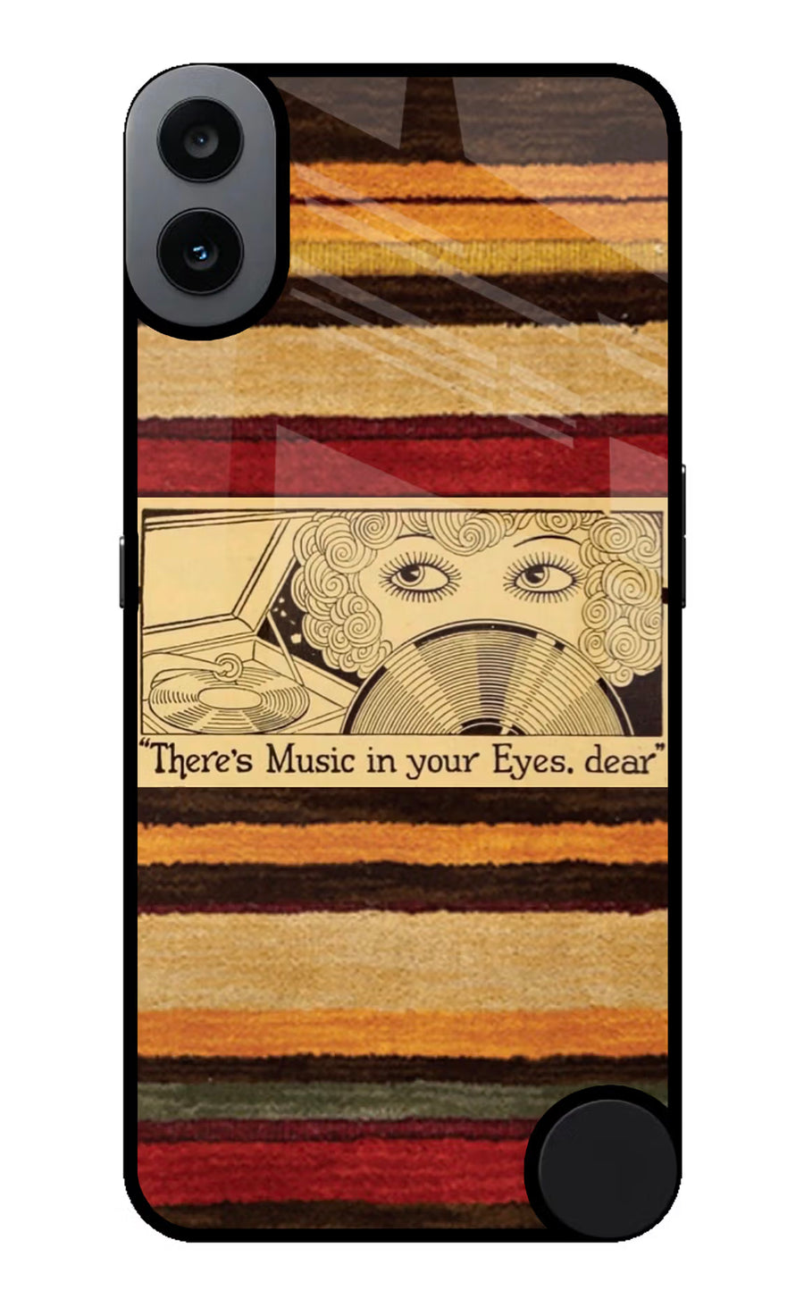 Vinyl Stripes CMF by Nothing Phone 1 Back Cover, Glass case
