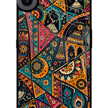 Folk Print CMF by Nothing Phone 1 Glass Case