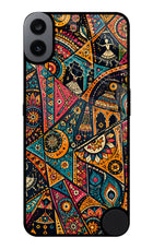 Folk Print CMF by Nothing Phone 1 Glass Case