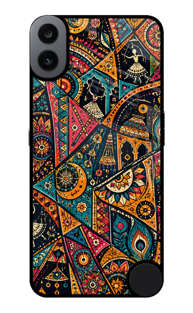 Folk Print CMF by Nothing Phone 1 Glass Case