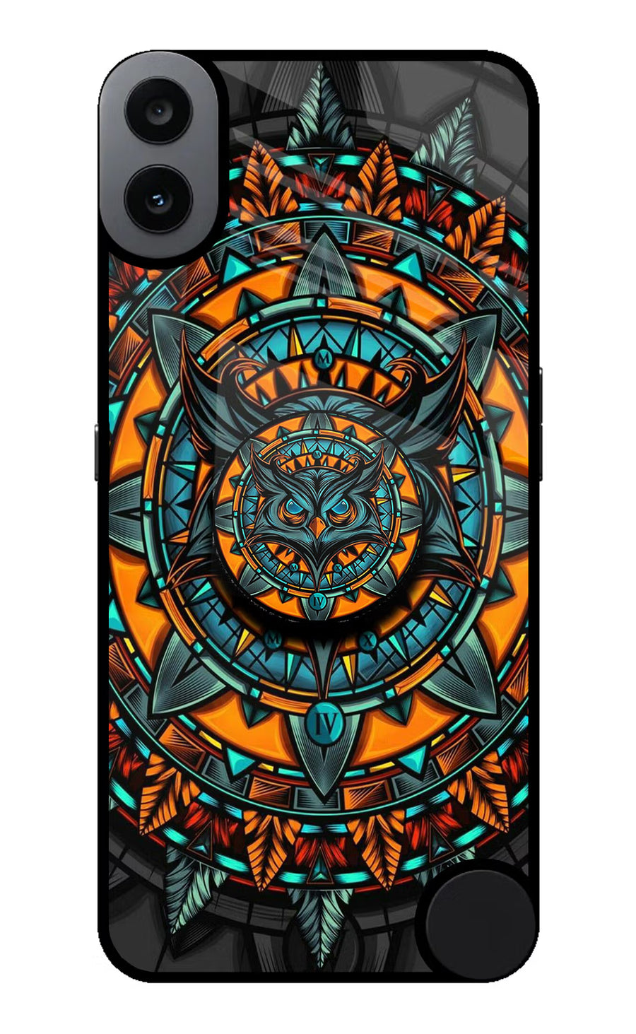 Angry Owl CMF by Nothing Phone 1 Pop Case, Metal case