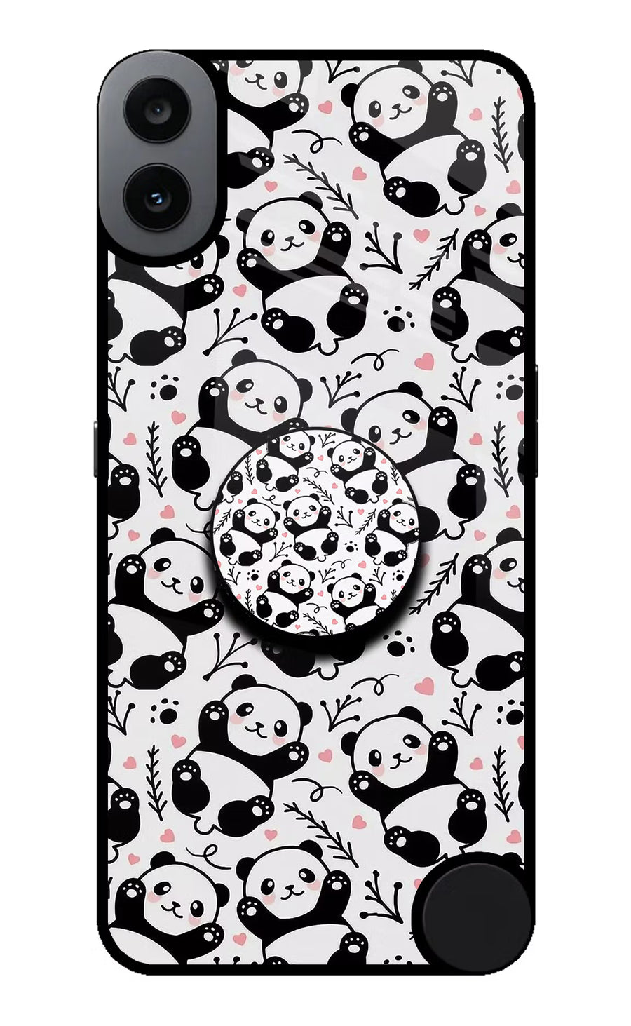 Cute Panda CMF by Nothing Phone 1 Pop Case, Metal case