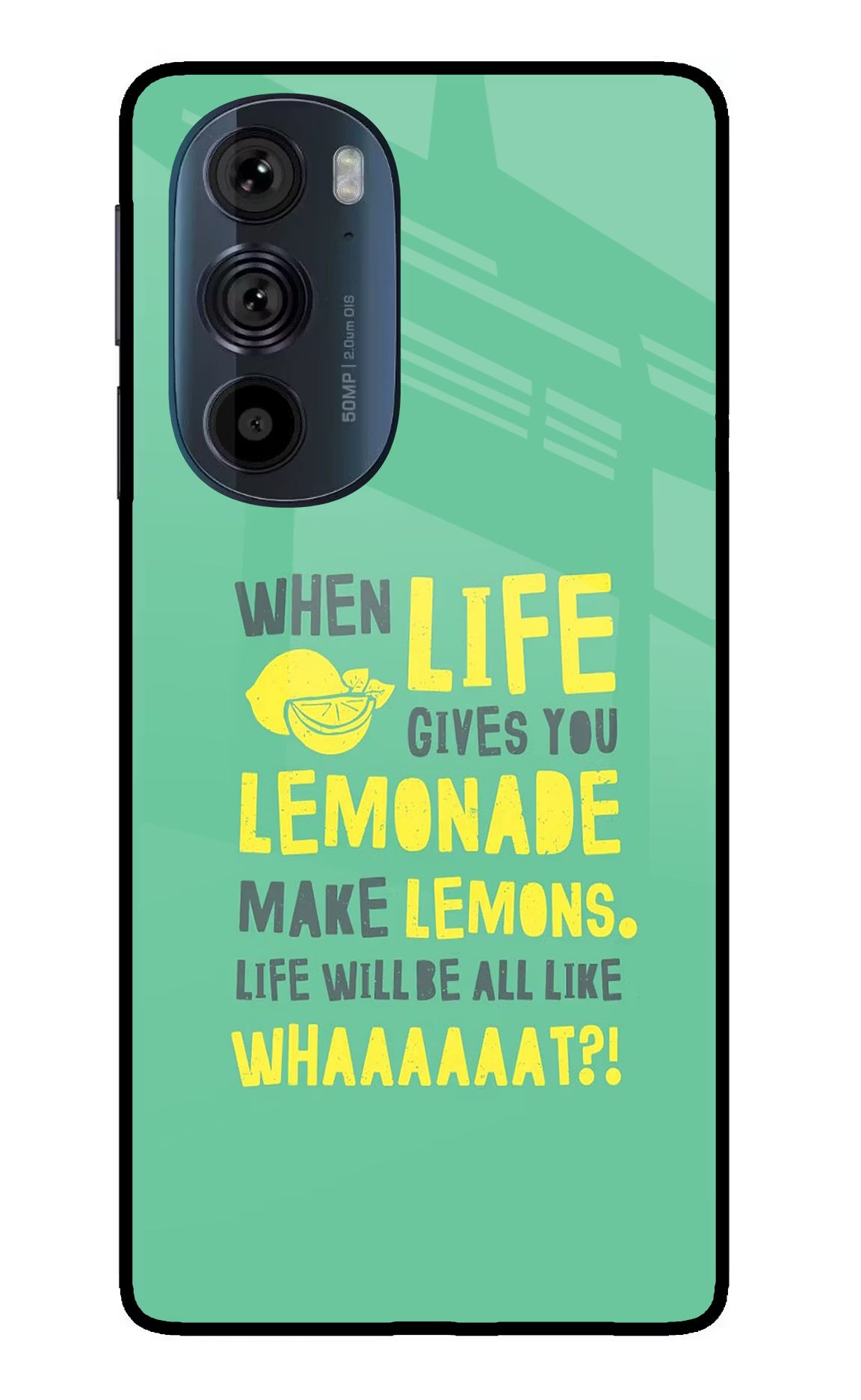 Quote Moto Edge 30 Pro Glass Case Back Cover by Casekaro