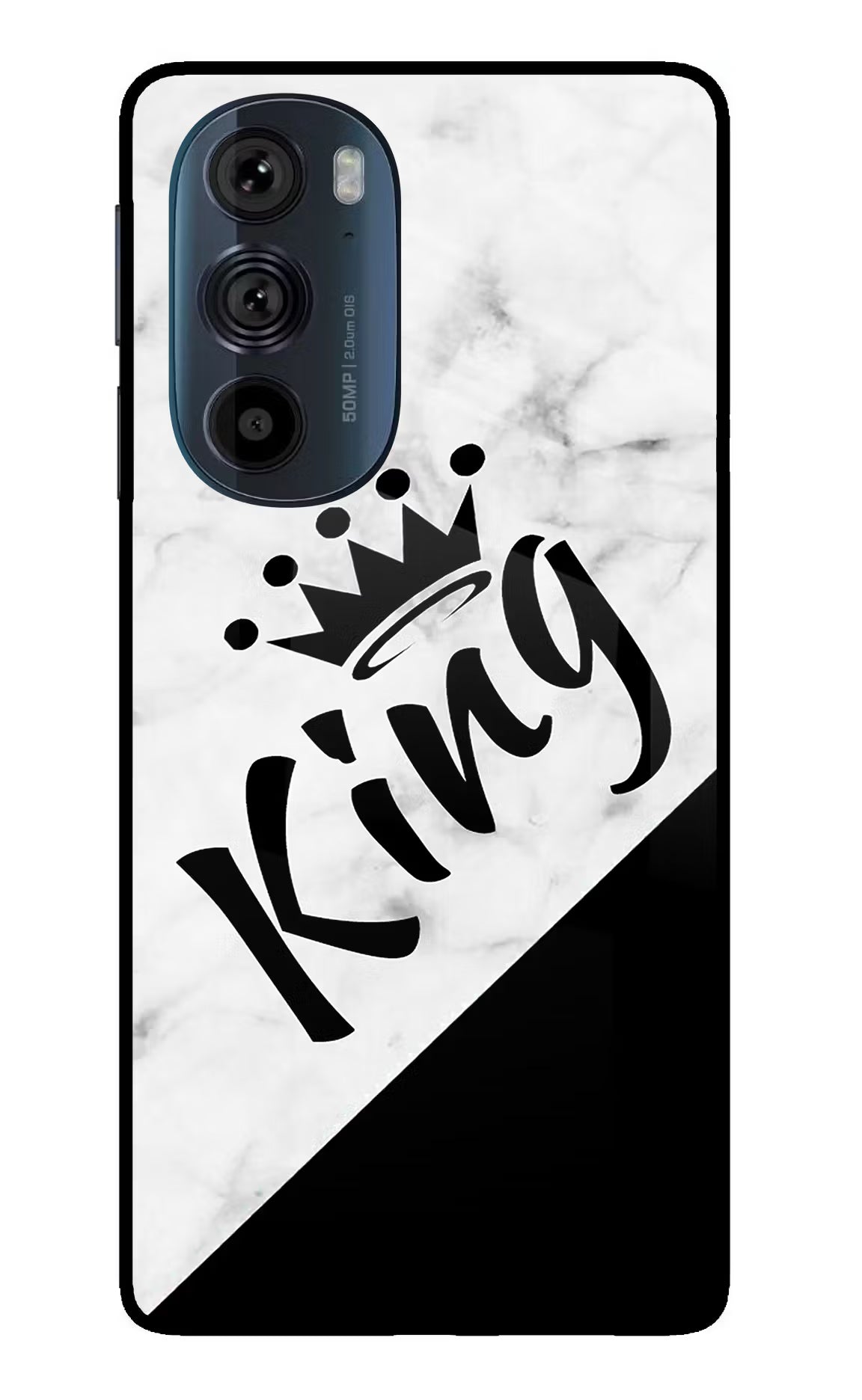 King Moto Edge 30 Pro Glass Case Back Cover by Casekaro