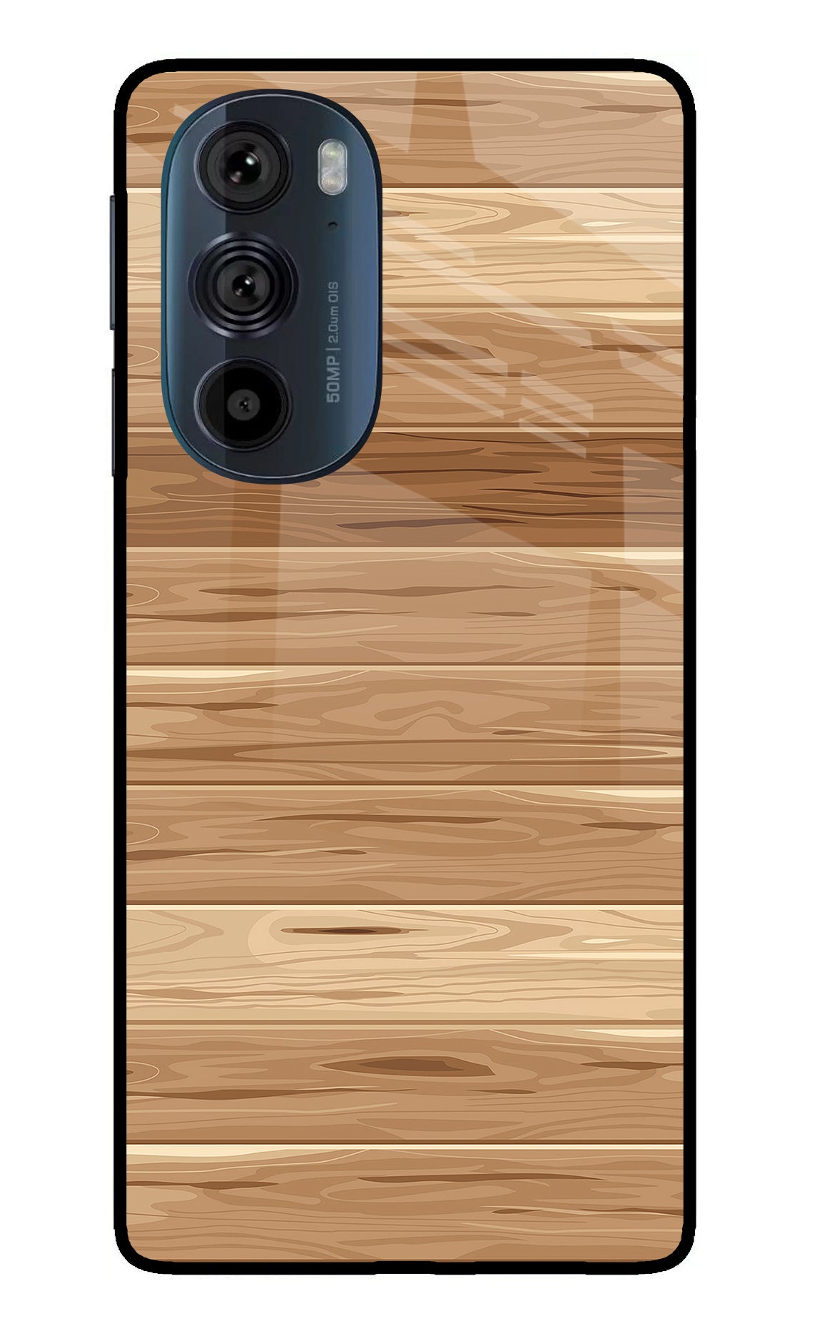 Wooden Vector Moto Edge 30 Pro Back Cover