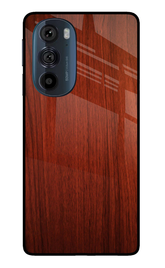 Wooden Plain Pattern Moto Edge 30 Pro Glass Case