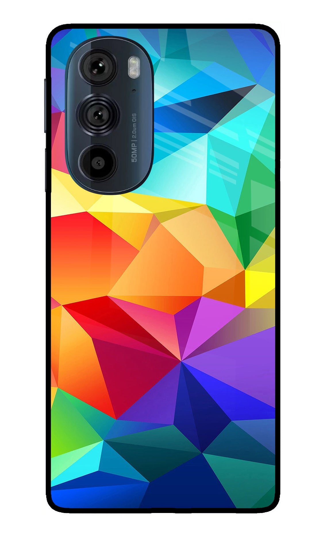 Abstract Pattern Moto Edge 30 Pro Glass Case