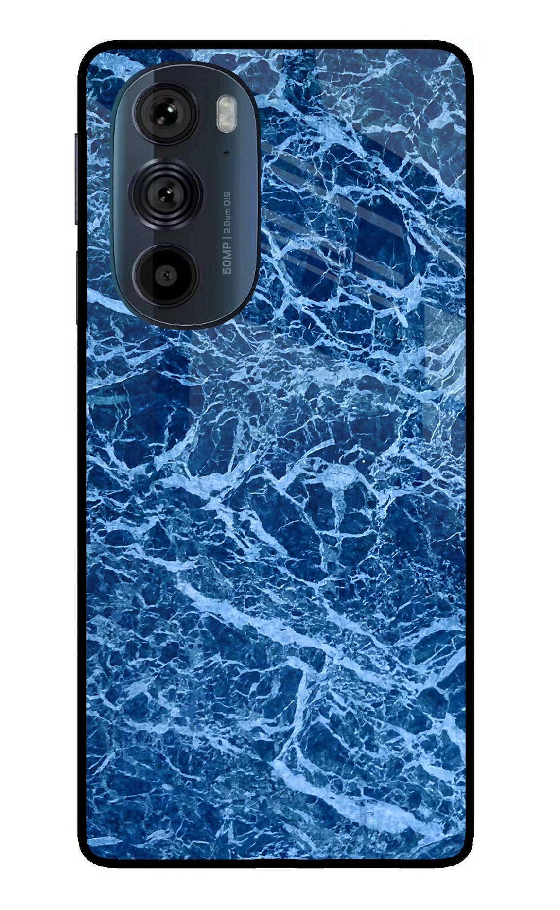 Blue Marble Moto Edge 30 Pro Glass Case