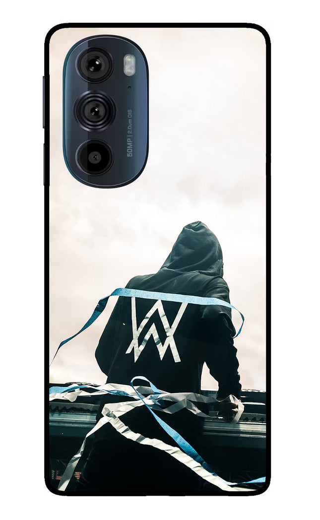 Alan Walker Moto Edge 30 Pro Glass Case Back Cover by Casekaro
