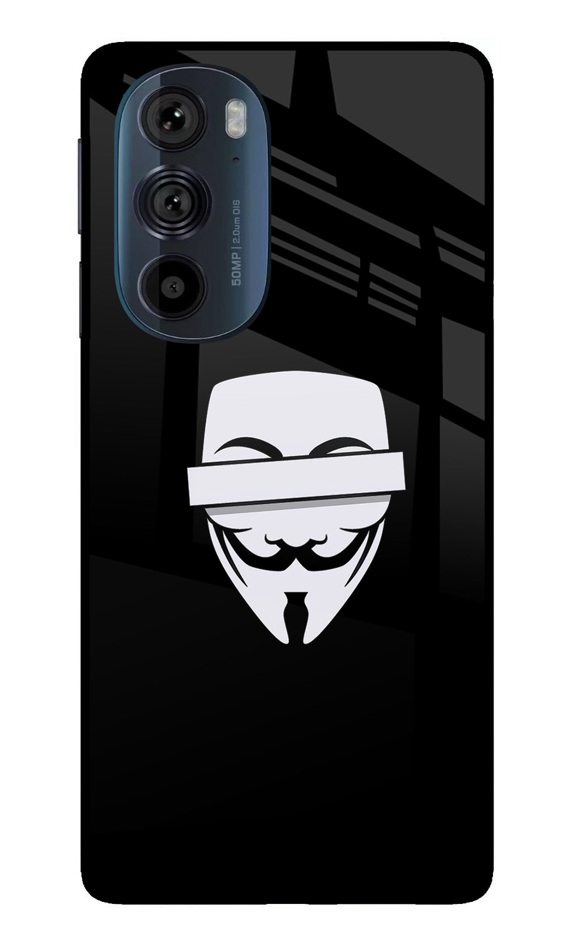 Anonymous Face Moto Edge 30 Pro Glass Case