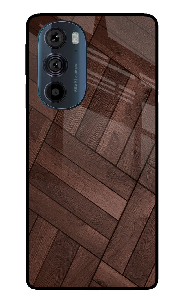 Wooden Texture Design Moto Edge 30 Pro Glass Case Back Cover by Casekaro