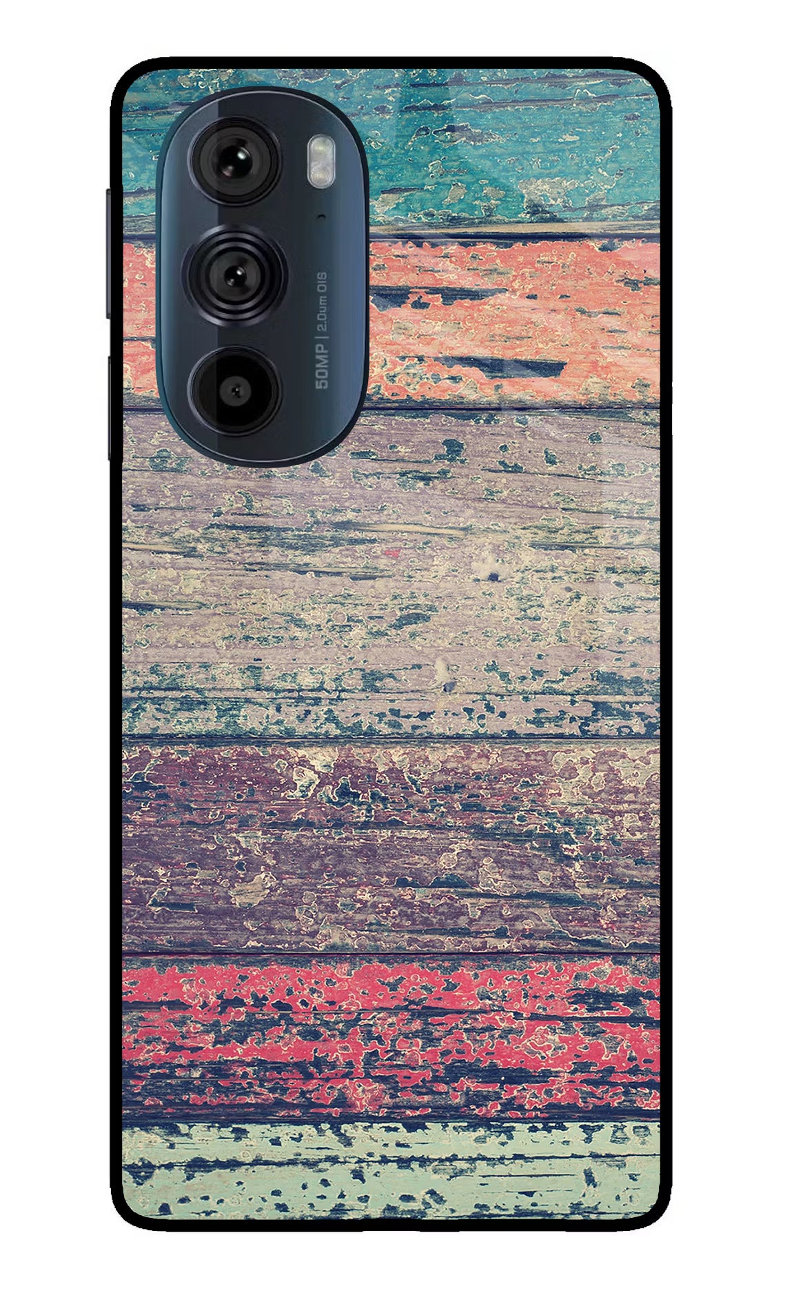 Colourful Wall Moto Edge 30 Pro Glass Case Back Cover by Casekaro
