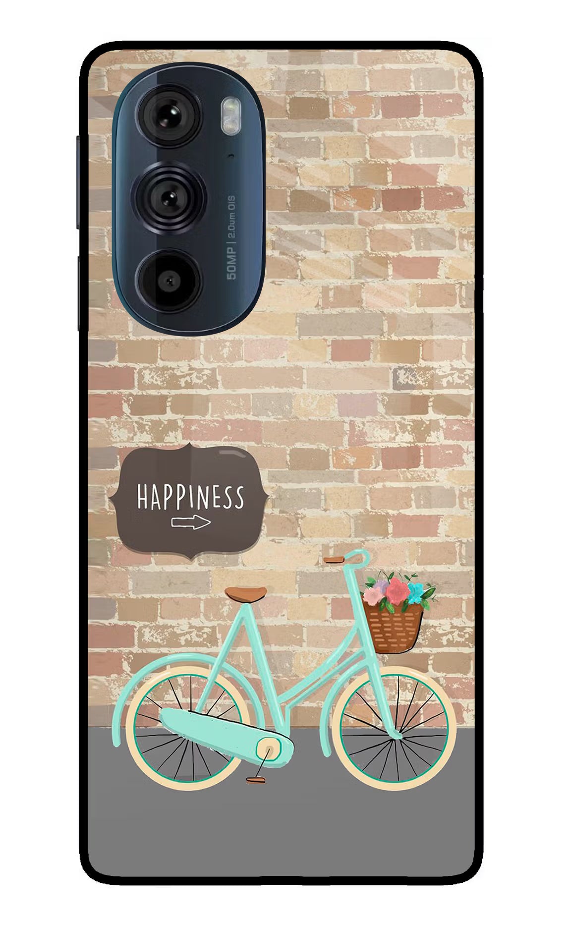 Happiness Artwork Moto Edge 30 Pro Glass Case Back Cover by Casekaro