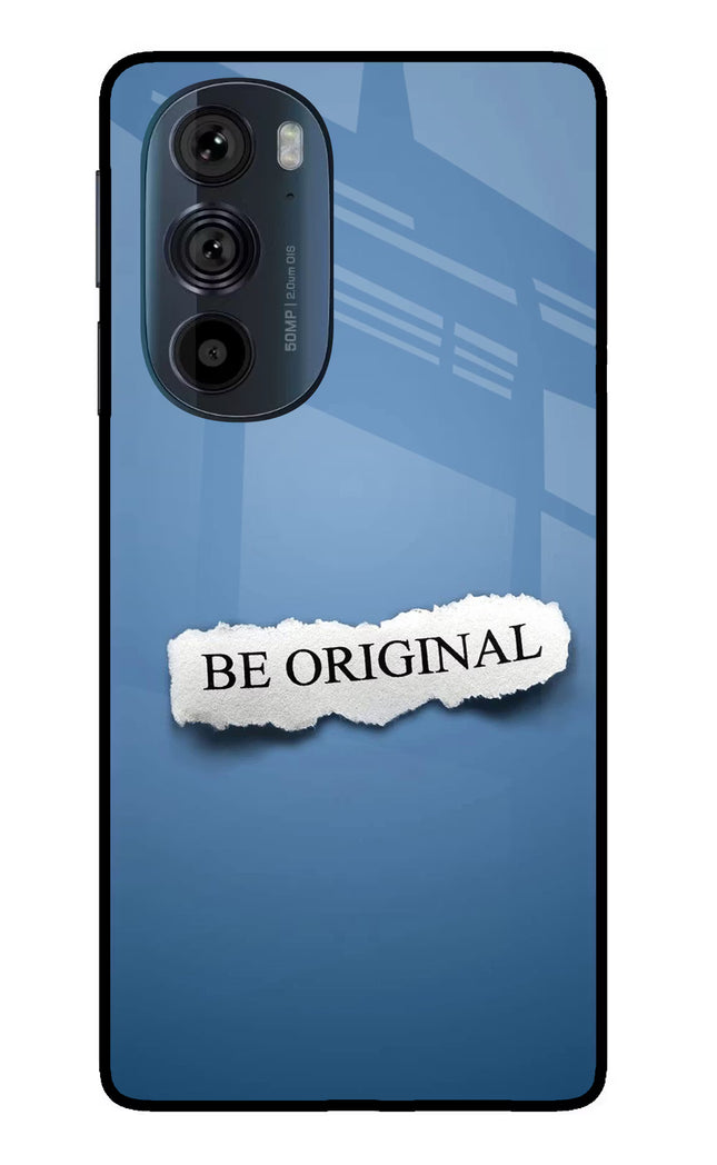 Be Original Moto Edge 30 Pro Glass Case Back Cover by Casekaro