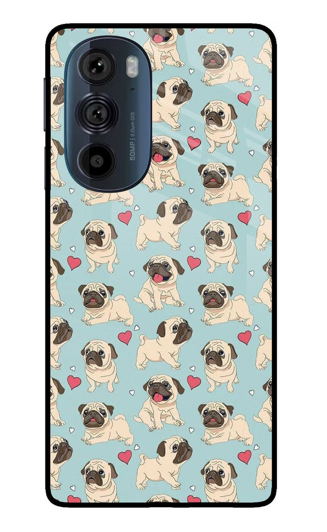 Pug Dog Moto Edge 30 Pro Glass Case Back Cover by Casekaro