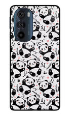 Cute Panda Moto Edge 30 Pro Glass Case Back Cover by Casekaro
