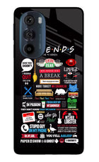 FRIENDS Moto Edge 30 Pro Glass Case Back Cover by Casekaro