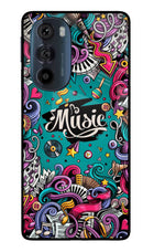 Music Graffiti Moto Edge 30 Pro Glass Case Back Cover by Casekaro