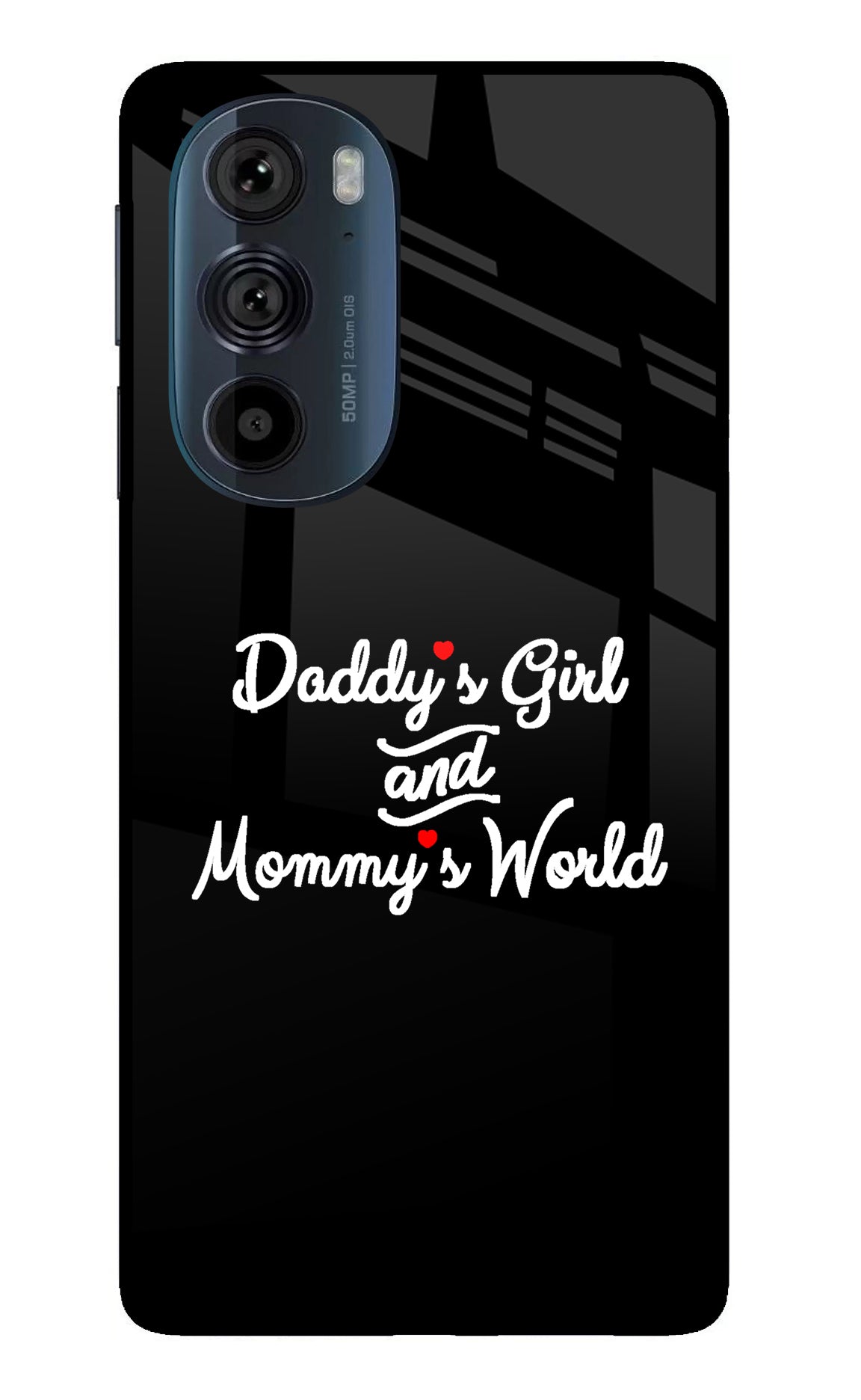 Daddy's Girl and Mommy's World Moto Edge 30 Pro Glass Case