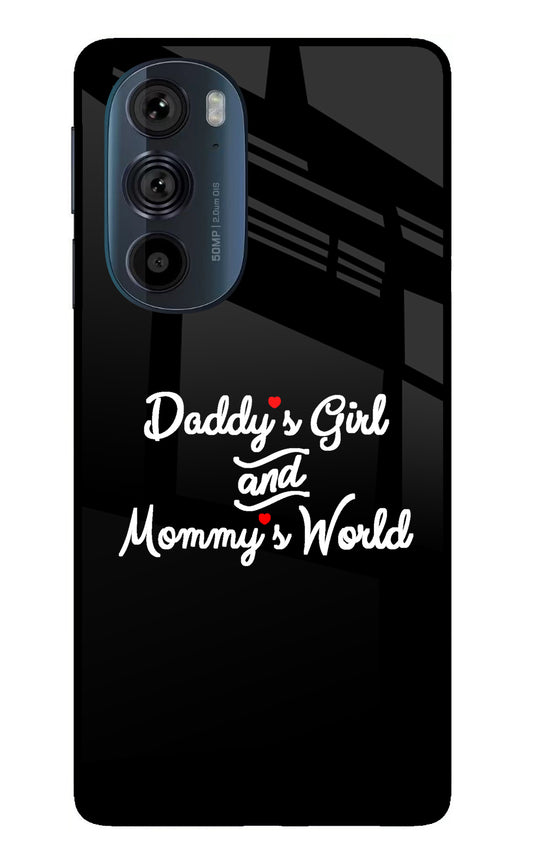 Daddy's Girl and Mommy's World Moto Edge 30 Pro Glass Case