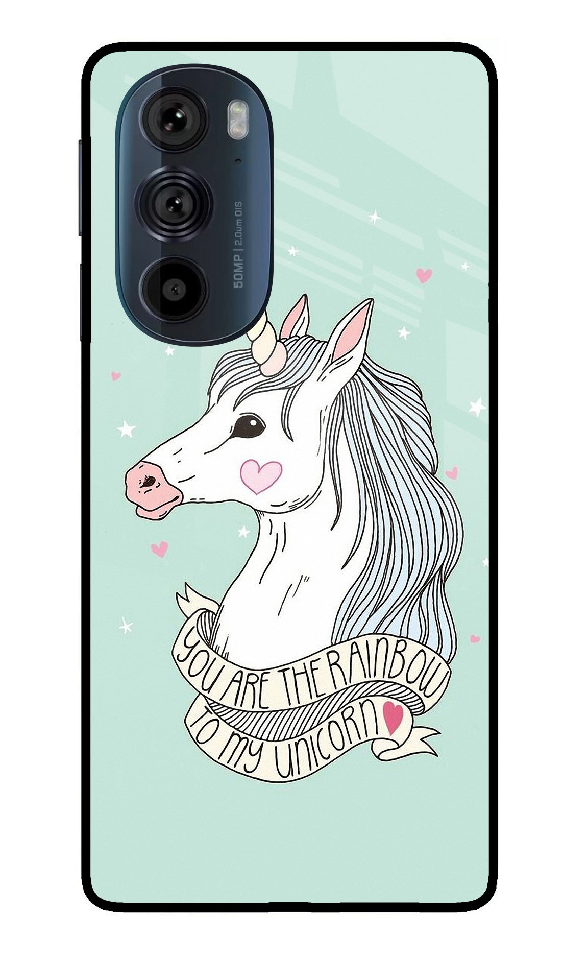 Unicorn Wallpaper Moto Edge 30 Pro Glass Case