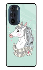 Unicorn Wallpaper Moto Edge 30 Pro Glass Case Back Cover by Casekaro
