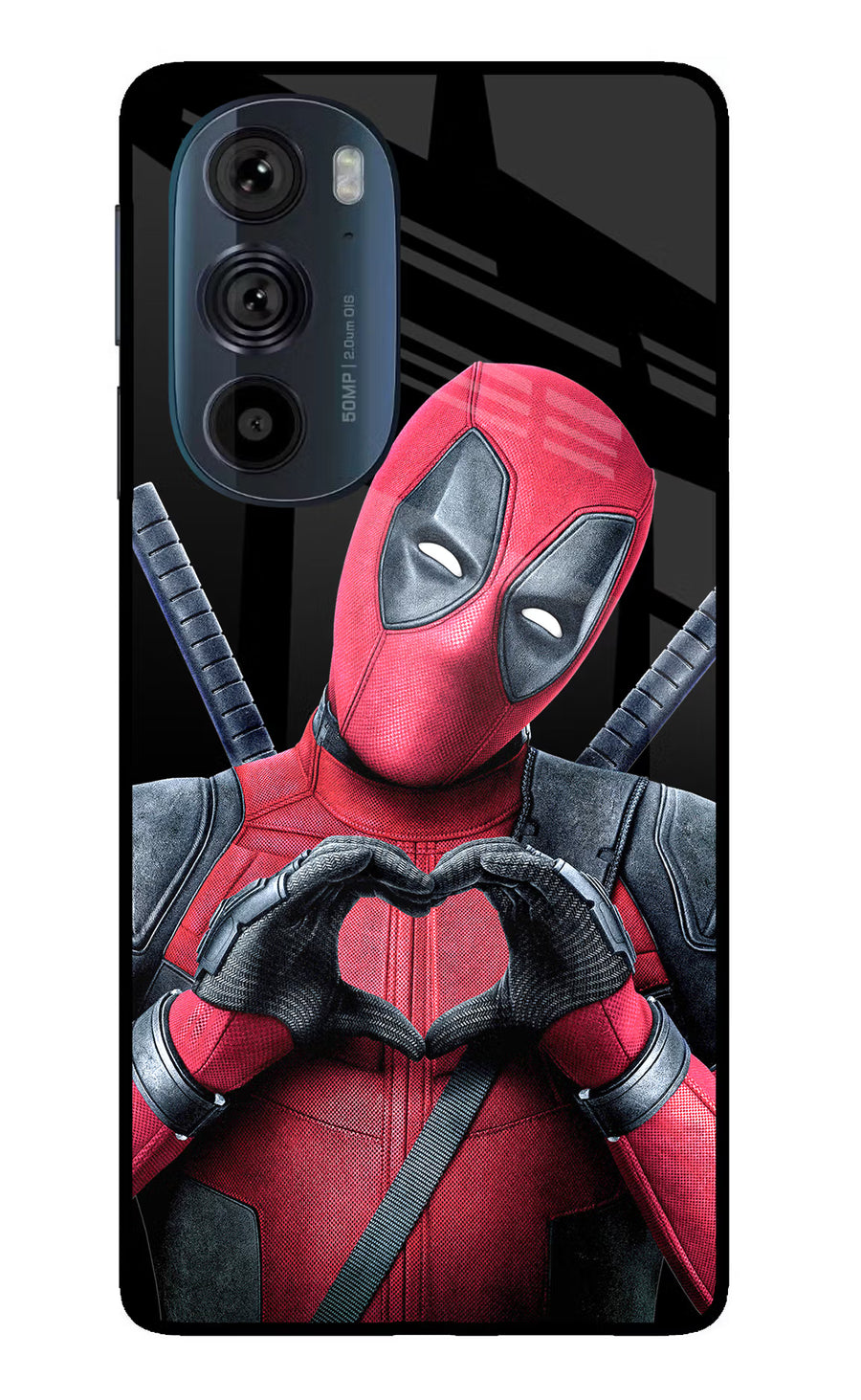 Deadpool Moto Edge 30 Pro Back Cover, Glass case