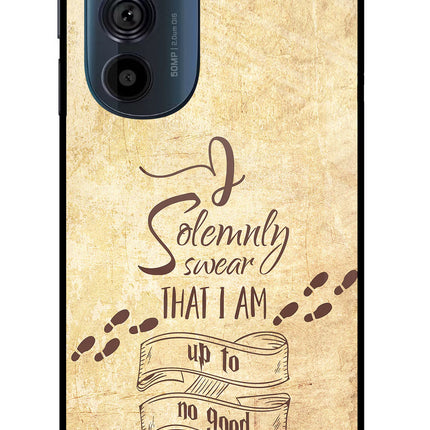I Solemnly swear that i up to no good Moto Edge 30 Pro Glass Case