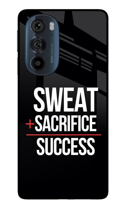 Sweat Sacrifice Success Moto Edge 30 Pro Glass Case