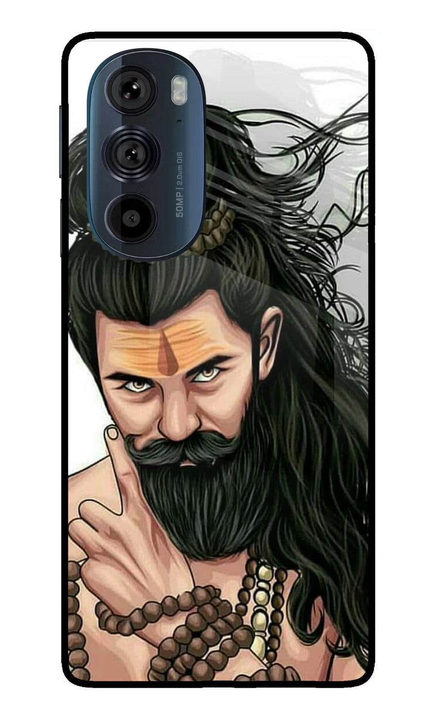 Mahadev Moto Edge 30 Pro Back Cover, Glass case