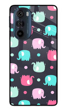 Elephants Moto Edge 30 Pro Glass Case Back Cover by Casekaro