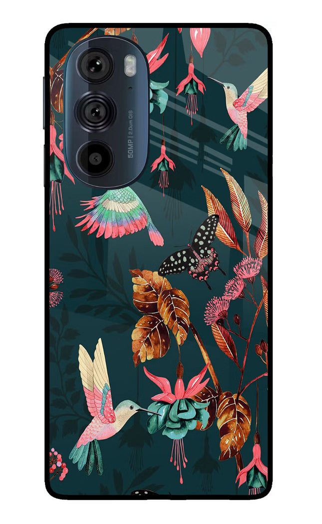 Birds Moto Edge 30 Pro Glass Case Back Cover by Casekaro