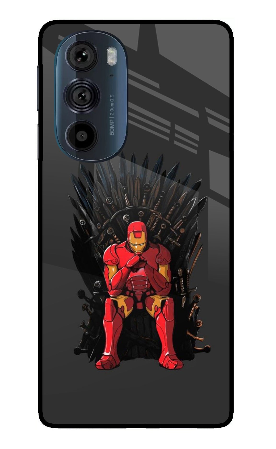 Ironman Throne Moto Edge 30 Pro Glass Case