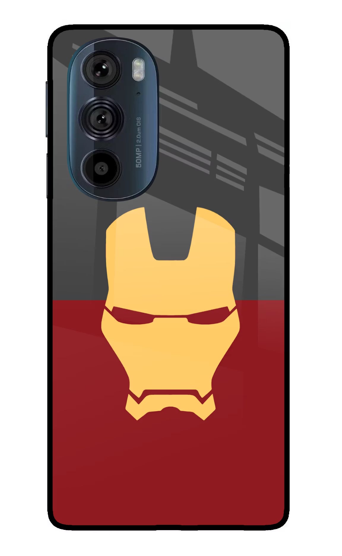 Ironman Moto Edge 30 Pro Glass Case Back Cover by Casekaro