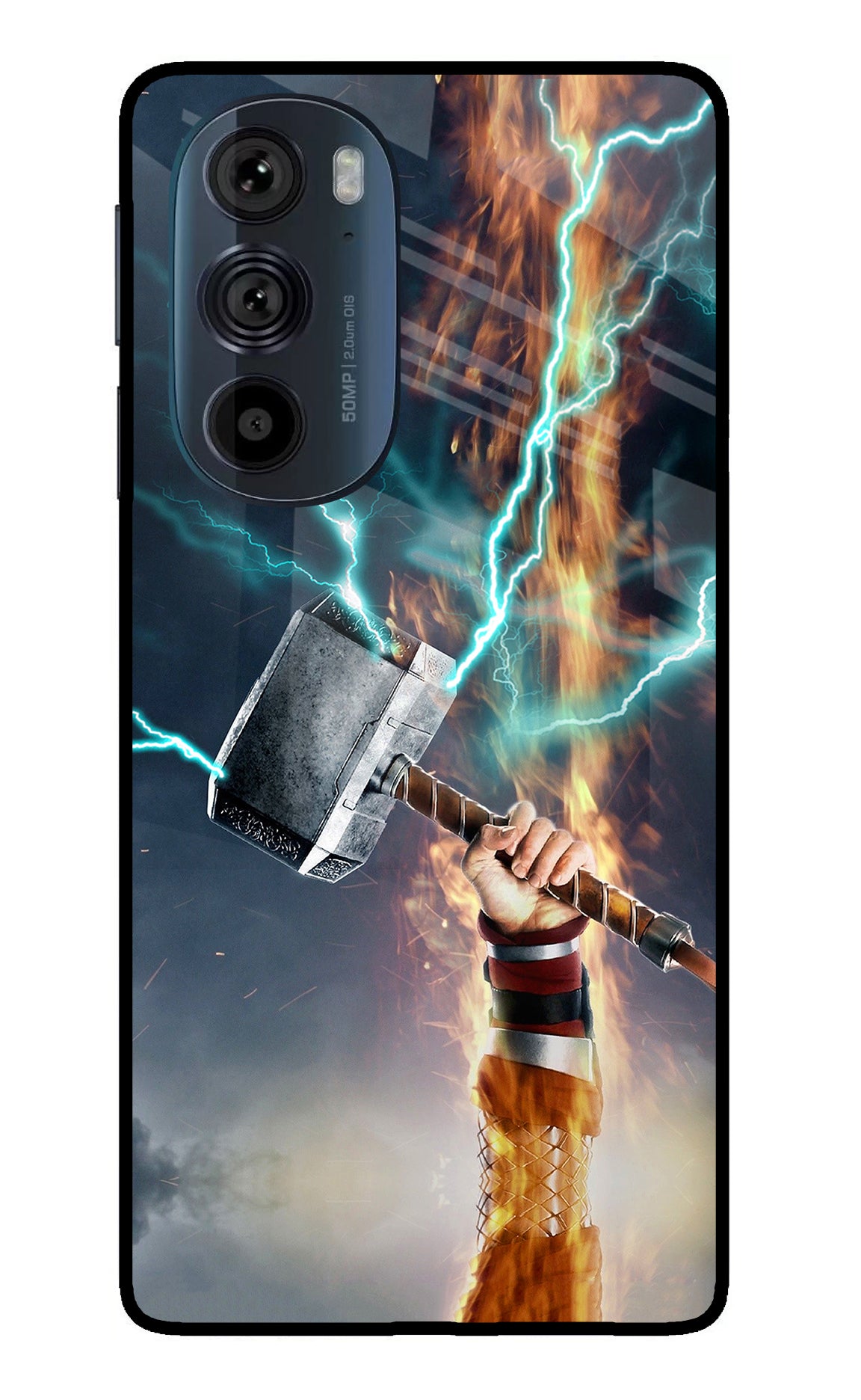 Thor Hammer Mjolnir Moto Edge 30 Pro Glass Case