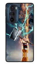 Thor Hammer Mjolnir Moto Edge 30 Pro Glass Case Back Cover by Casekaro