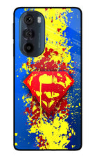 Superman logo Moto Edge 30 Pro Glass Case Back Cover by Casekaro