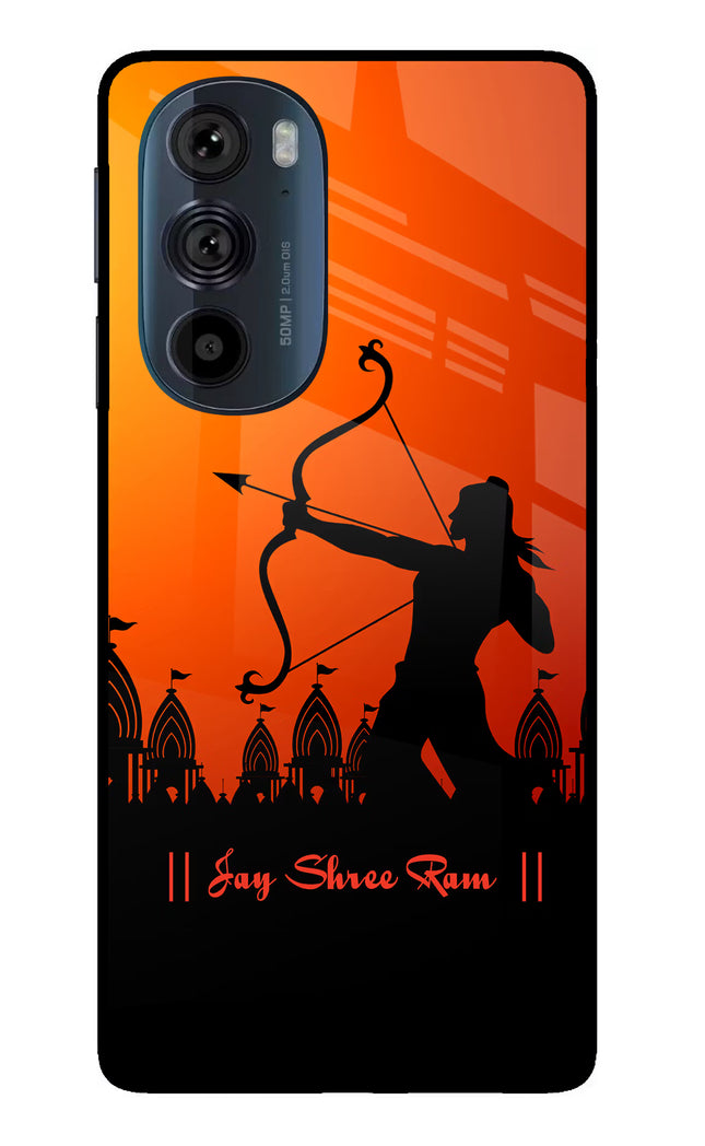 Lord Ram - 4 Moto Edge 30 Pro Glass Case Back Cover by Casekaro
