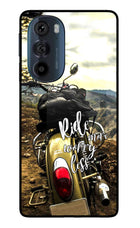 Ride More Worry Less Moto Edge 30 Pro Glass Case Back Cover by Casekaro