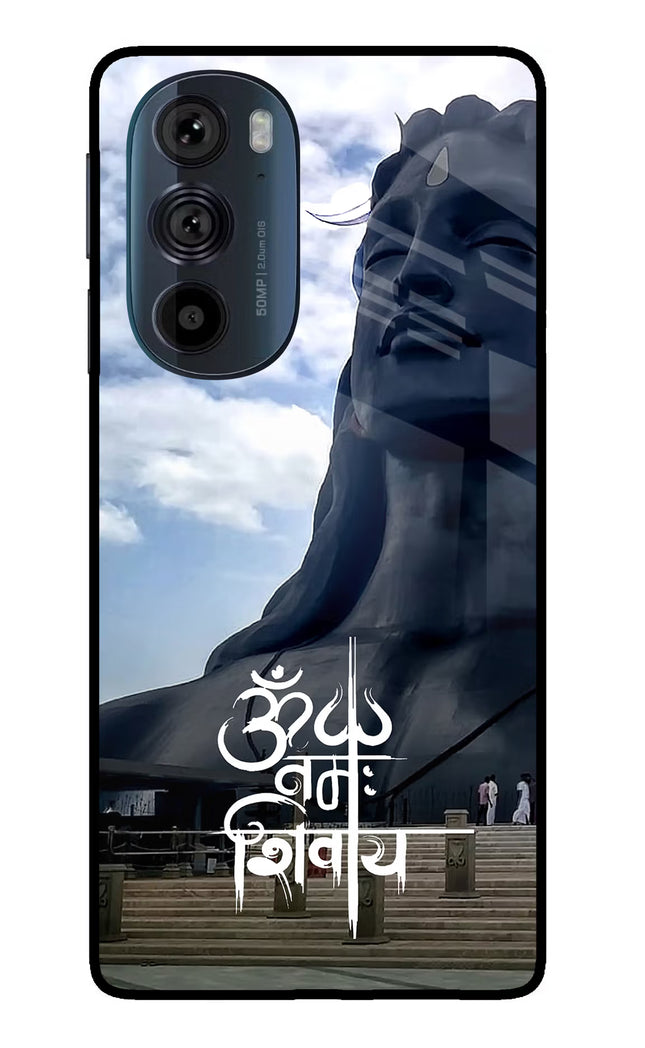 Om Namah Shivay Moto Edge 30 Pro Glass Case Back Cover by Casekaro