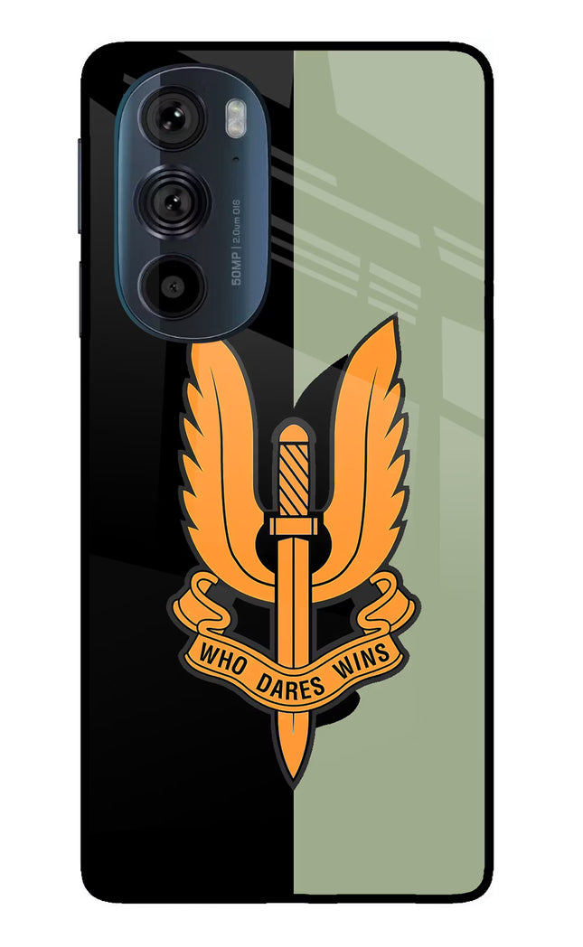 Balidan Logo Moto Edge 30 Pro Glass Case Back Cover by Casekaro