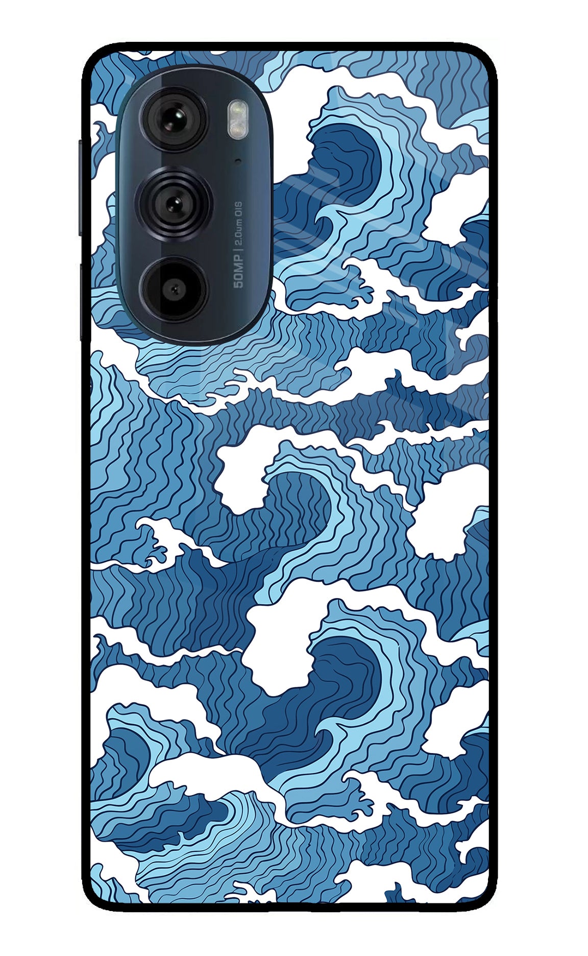 Blue Waves Moto Edge 30 Pro Glass Case