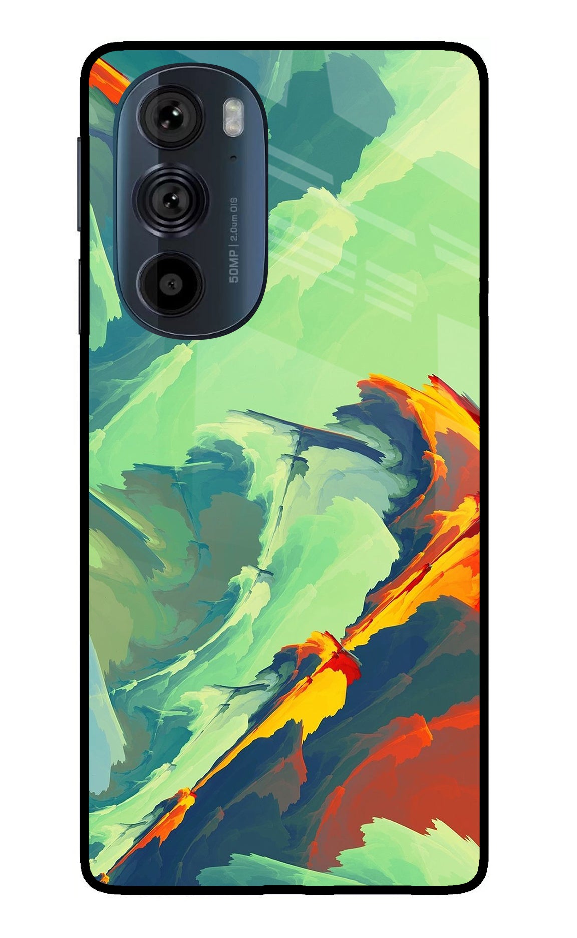 Paint Art Moto Edge 30 Pro Glass Case